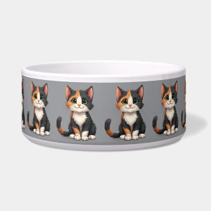 Tigela Calico Kitten Whimsical com Cattitude