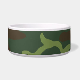 Tigela Camo Militar Floresta Verde
