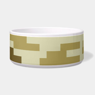 Tigela Camuflagem do deserto digital de 8 bits / Camo