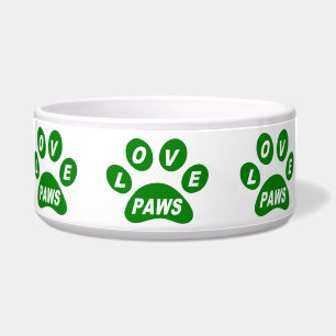 Tigela Canais de Amor de Cão Verde