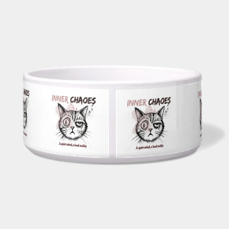 Tigela Caneca de Café com Ilustração Artística de Gato -