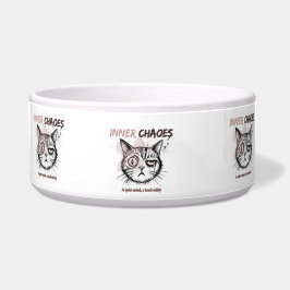 Tigela Caneca de Café com Ilustração Artística de Gato - 