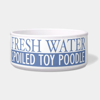 Tigela caniche de brinquedo estragada