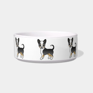 Tigela Caninos Casaco Chihuahua, Tricolor Negra
