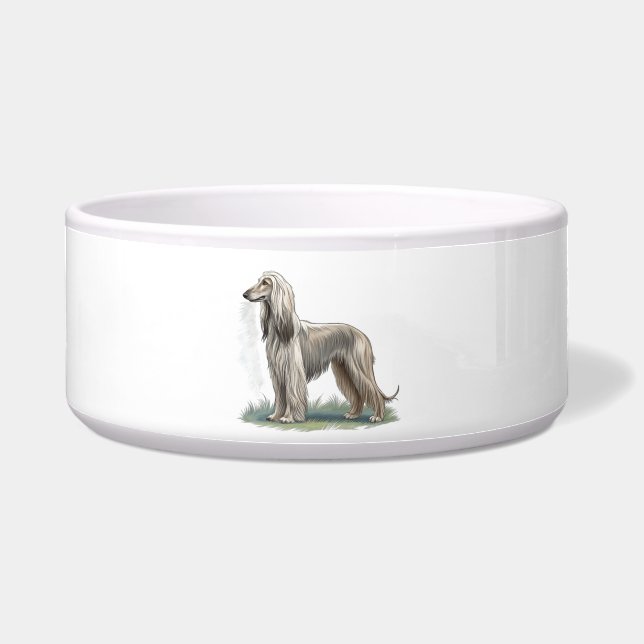 Tigela Cão Afegão (Frente)