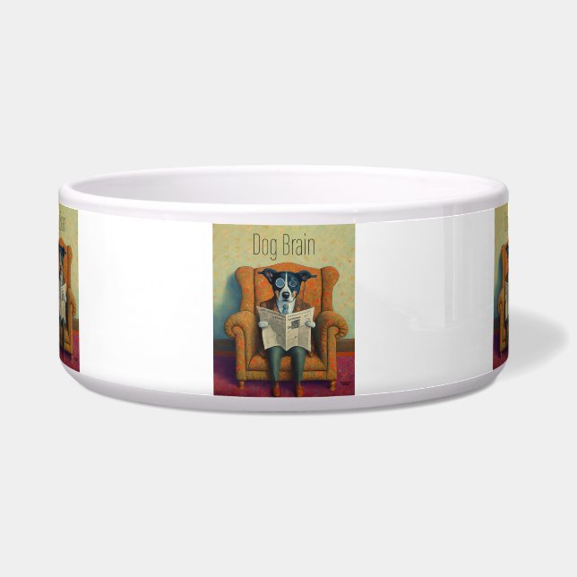 Tigela Cão Cérebro (Frente)