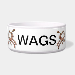 Tigela Cão da cauda de Waggy