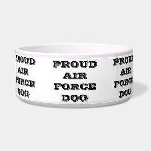 Tigela Cão da Força Aérea Orgulhosa Pet Bowl
