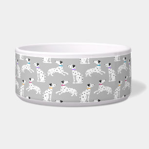 Tigela Cão Dálmata Pontos Animais Aquarela