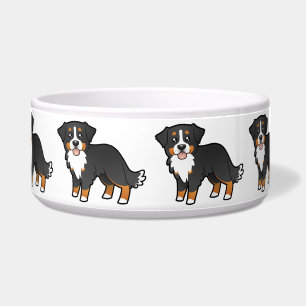 Tigela Cão de montanha de Bernese dos desenhos animados