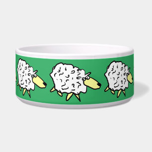 Tigela Cão-de-Ovelha Divertido - Padrão de Ilustração