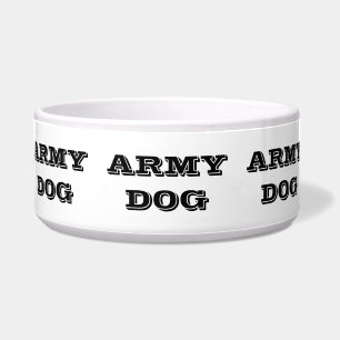 Tigela Cão do Exército de Pet Bowl