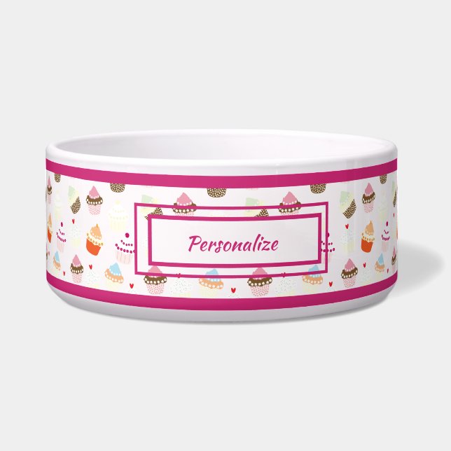 Tigela Cão-gato-do-gato-do-mato-de-abóbora-doce (Frente)