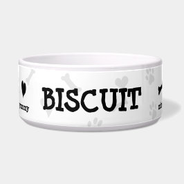 Tigela Cão Moderno Personalizado