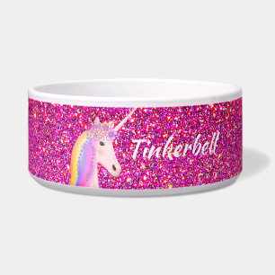 Tigela Cão Personalizado do Unicórnio Personalizado com
