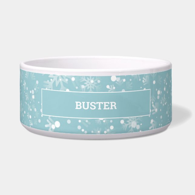 Tigela Cão Pet Natal | Gato Personalizado (Frente)