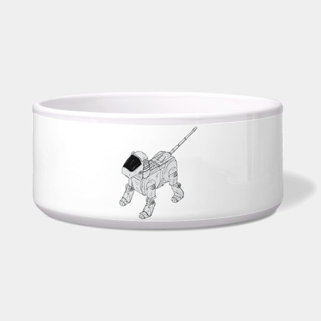 Tigela Cão Robô (Frente)