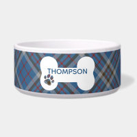 Cão Thompson Clã Thompson, Cinza de Tartan Xadrez