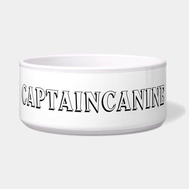 TIGELA CAPTAIN CANINE DOG BOWL (Frente)