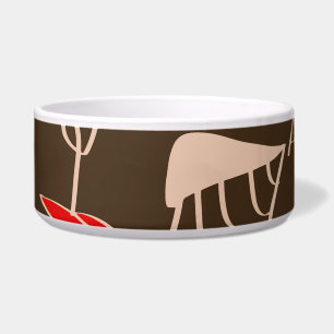 Tigela Cara de mulher de uma linha: padrão de abstrato.