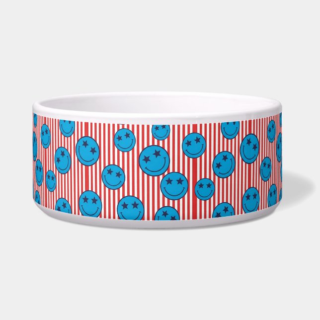 Tigela Cara Sorridente Patriota Retro (Frente)