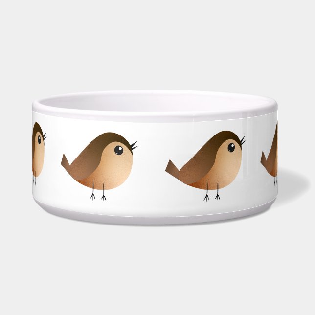Tigela Cartografia de Pássaro Sparrow (Frente)