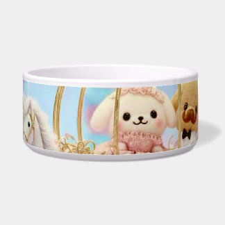 Tigela Casamento de Cachorrinho Fofo Carruagem de Conto d