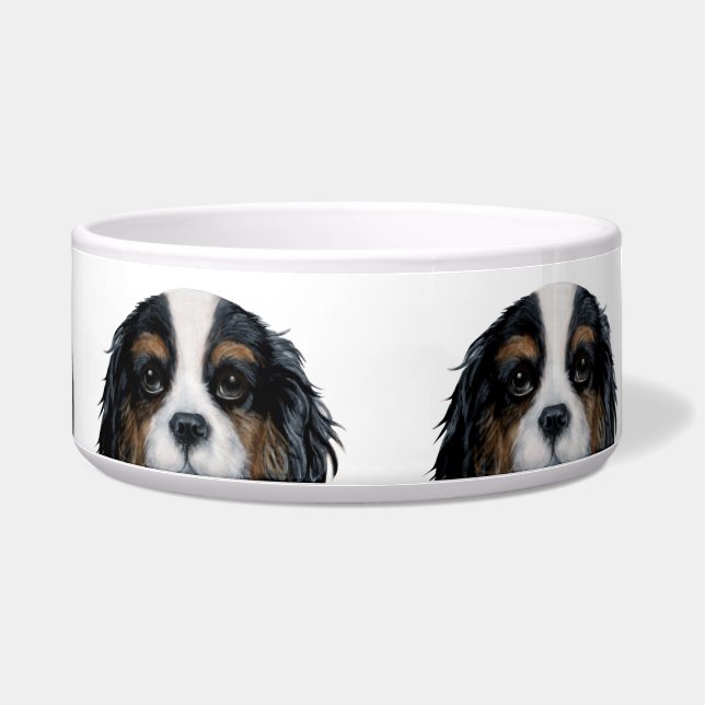 Tigela Cavalier King Charles Spaniel tricolor Bowls (Direita)