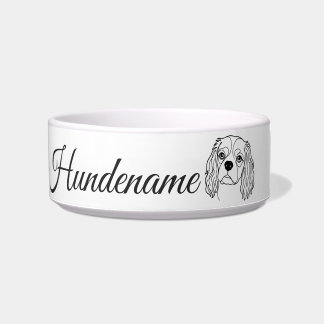 Tigela Cavalier Spaniel Line Art personalized bowl