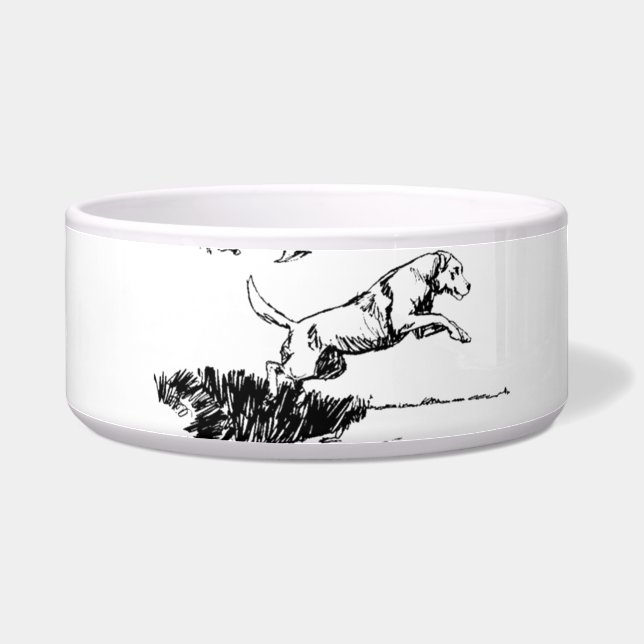 Tigela Cena de caça para sempre (Direita)