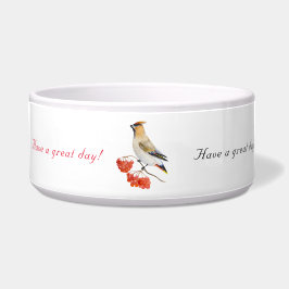 Tigela Cera de aves da floresta aquosa