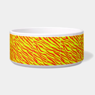 Tigela Cerery Red e Neon Yellow Zebra Strike