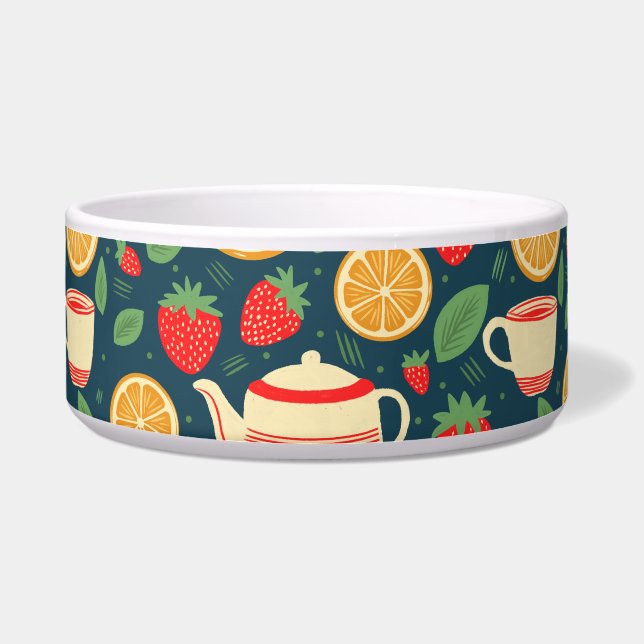 Tigela Chá de Morango Laranja (Frente)