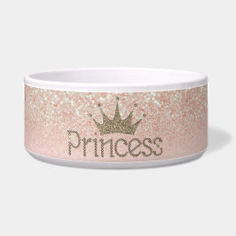 Tigela Charming Chic Tiara, Princesa, Glitter Bokeh