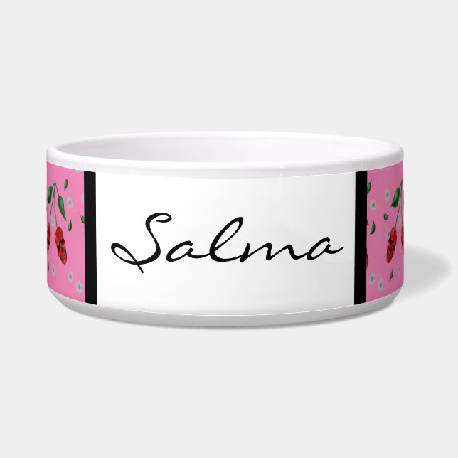 Tigela Cherry Skulls personalizado (Frente)
