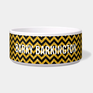 Tigela Chevron Glitter Look Dog Bowl