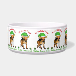 Tigela Chihuahua Christmas