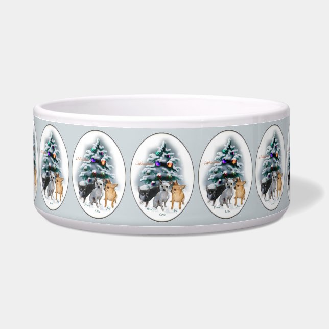 Tigela Chihuahua Christmas Dog Bowl (Frente)