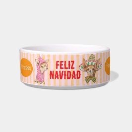 Tigela Chihuahua Feliz Navidad Feliz Cão de Feliz Feliz H