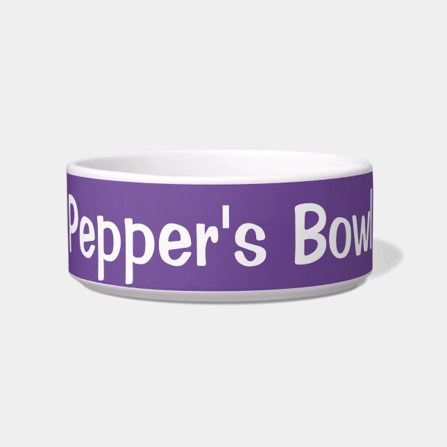 Tigela Chihuahua No Bolso Pet Bowl Cerâmico (Frente)