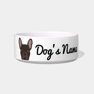 Tigela Chocolate Brown French Buldog