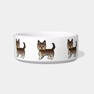 Tigela Chocolate Yorkshire Terrier Cães Cartoon