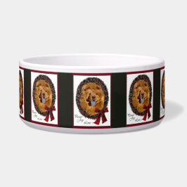 Tigela Chow Chow Christmas Dog Bowl