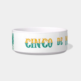 Tigela Cinco De Meowo Cerâmica Pet Bowl