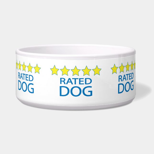 Tigela Cinco Estrelas de Cão (Frente)