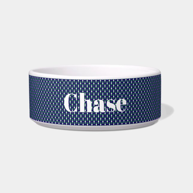 Tigela Circular Verde Azul (Frente)