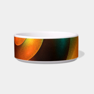 Tigela Círculos Coloridos Padrão Moderno de Arte Abstrato