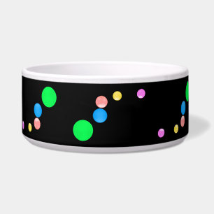 Tigela Círculos Coloridos Pet Bowl