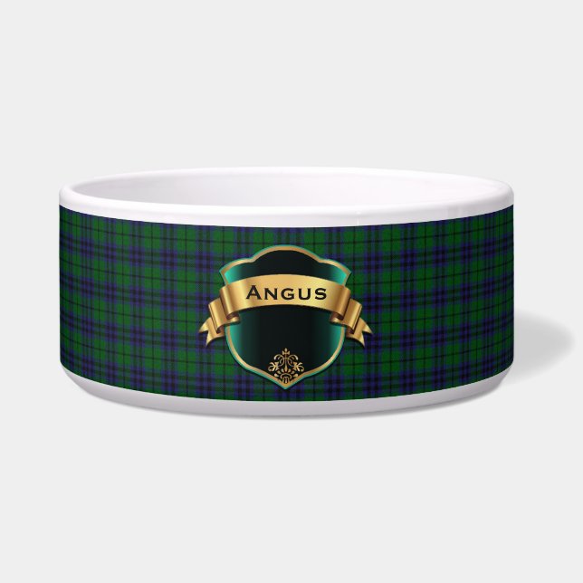 Tigela Clan Austin Custom Tartan Xadrez Pet Bowl (Frente)