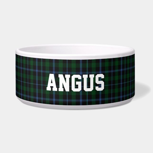 Tigela Clan Murray Custom Tartan Xadrez Pet Bowl (Frente)